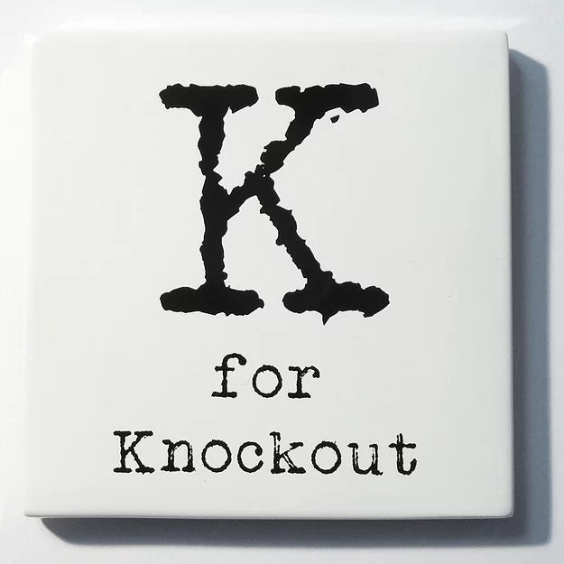 Letter Ceramic Coasters - K For...