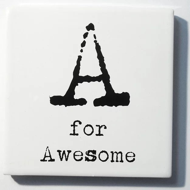 Letter Ceramic Coasters A For......