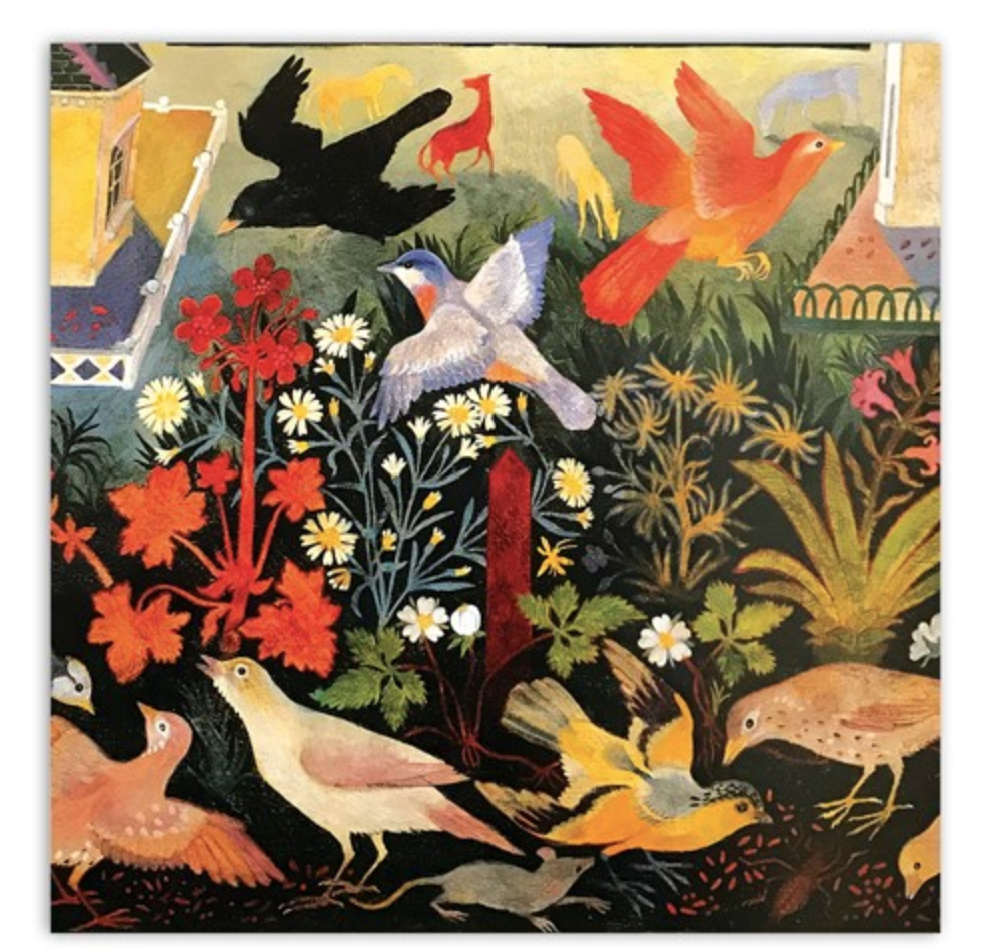 Bird Table Greetings Card