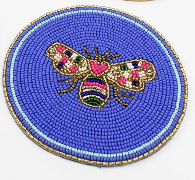Bee Beaded Coasters
