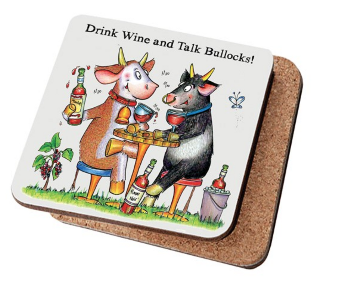 Drink Wine And Talk Bullocks - Coaster