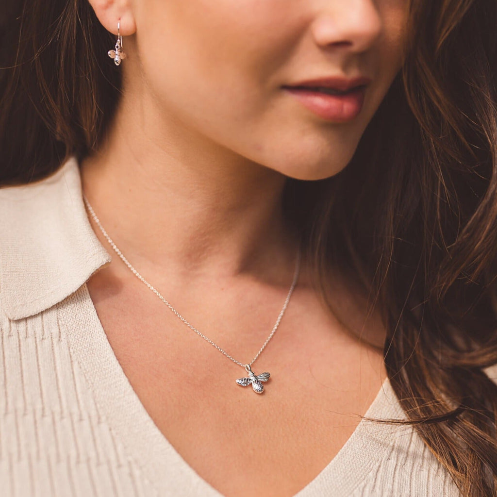 Bumblebee Sterling Silver Necklace