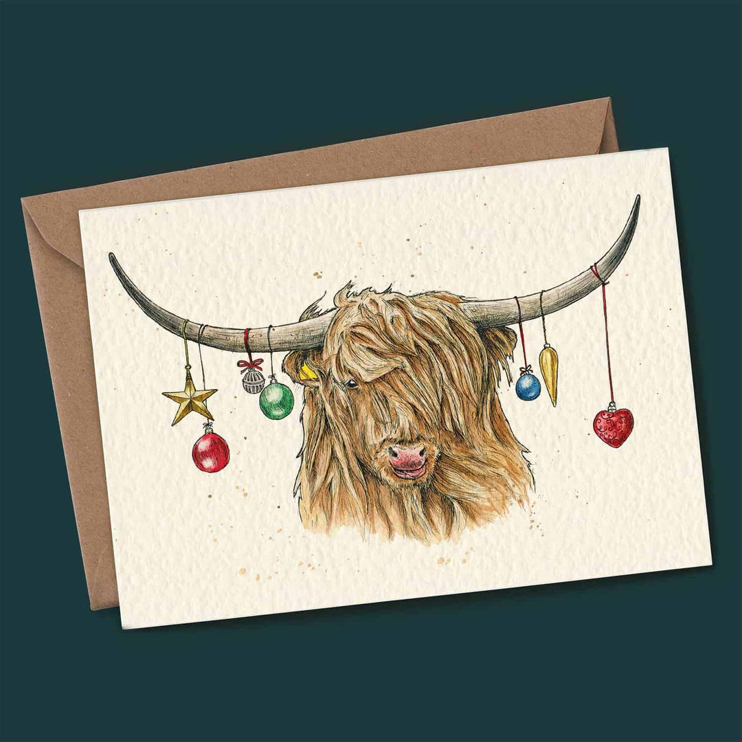Holiday Highland Cow