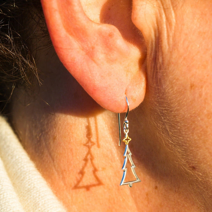 Christmas Tree Drop Earrings