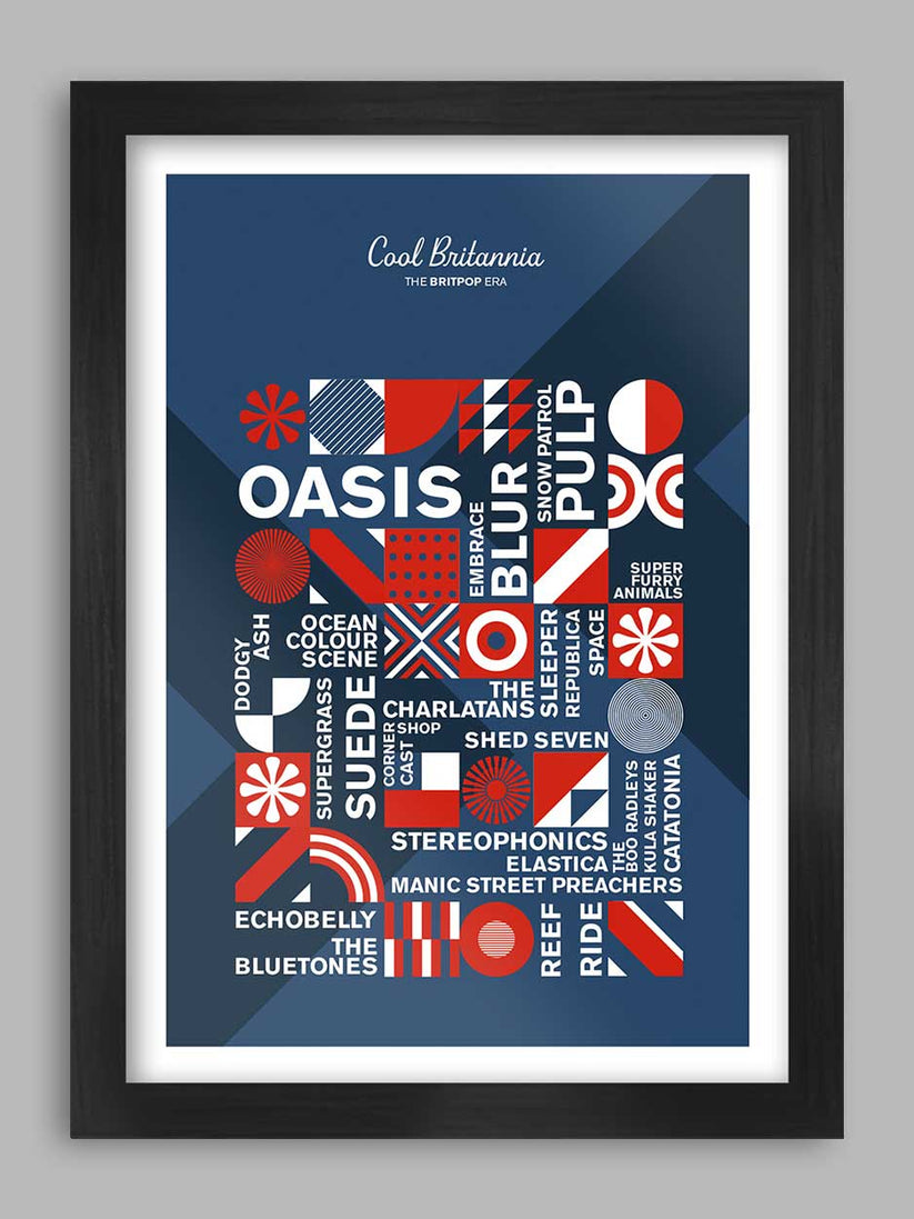 Cool Britannia - Music Poster Print