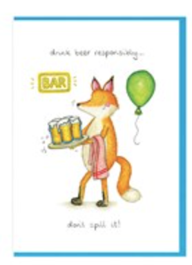 Drink Beer Greetings Card