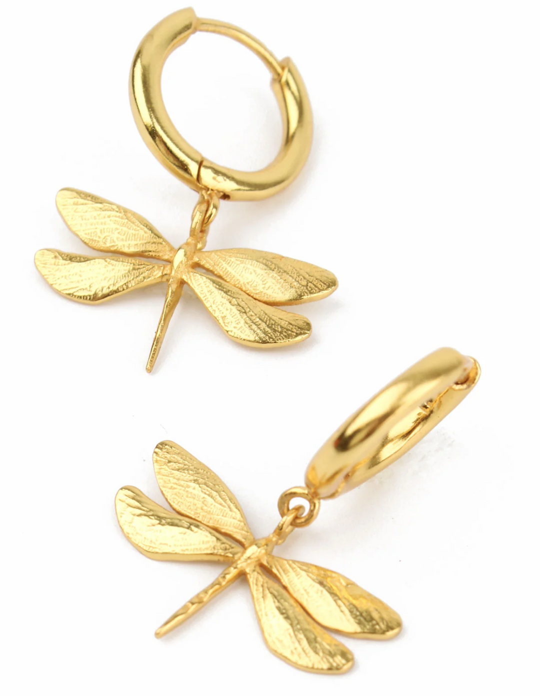 Dragonfly Huggie Earrings