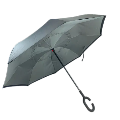 Inside Out Umbrella - Plain Grey Stick