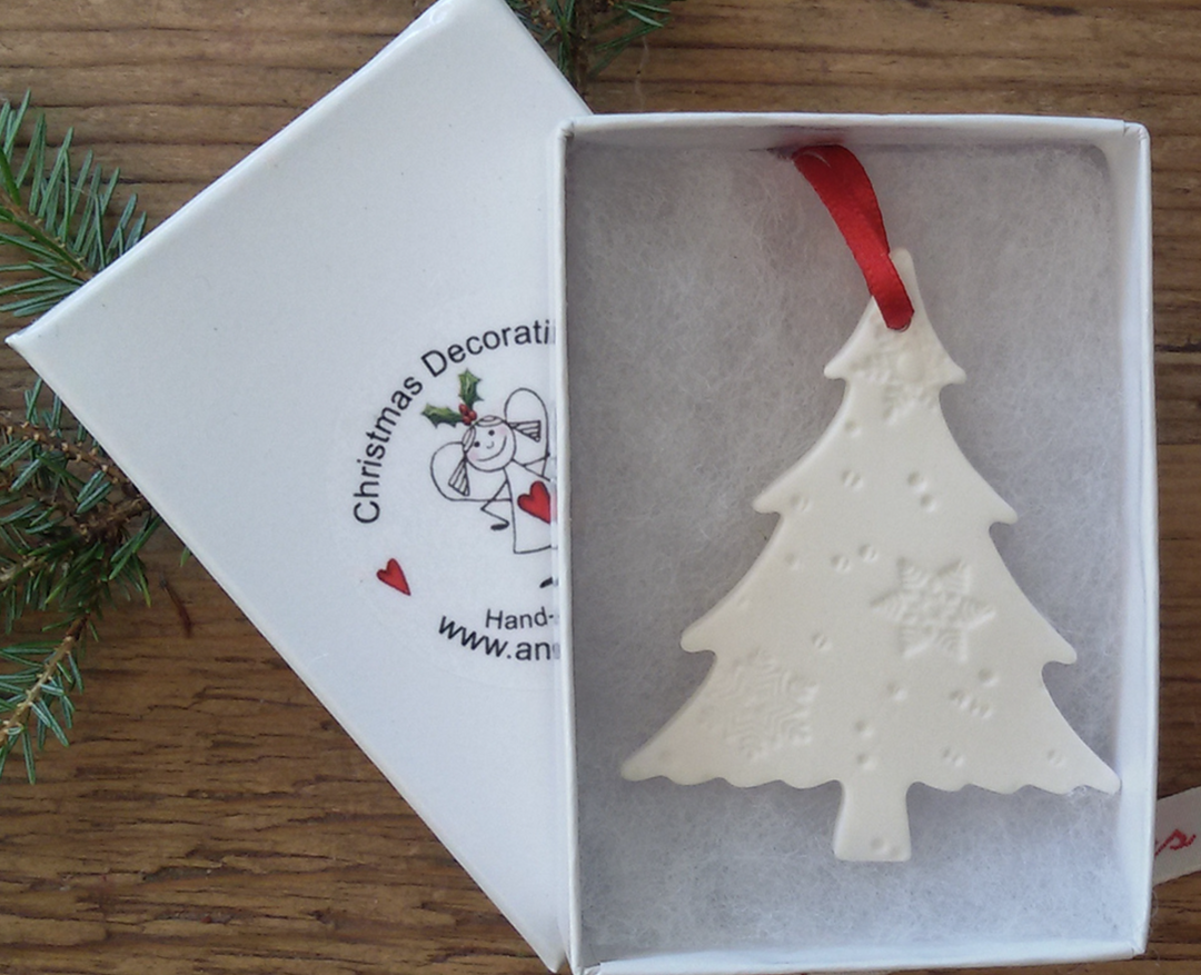 Winter Tree Hanging Decoration -Embossed Snow Flakes 55