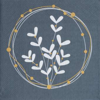 Paper Napkin - Mistletoe Wreath