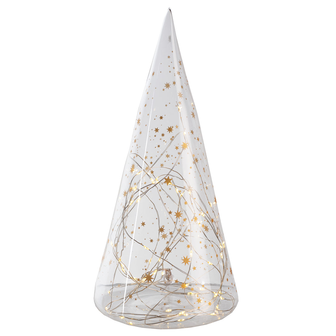 LED Glass Fir Tree - Stars XL