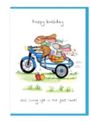 Fast Lane Birthday Card