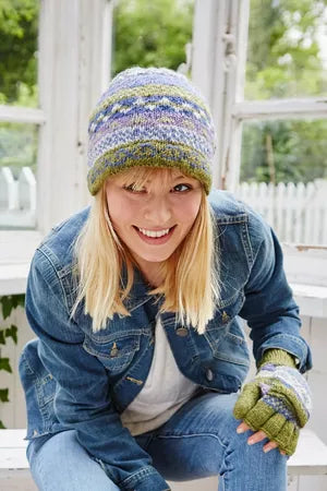 Classic Fairisle Beanie - Olive