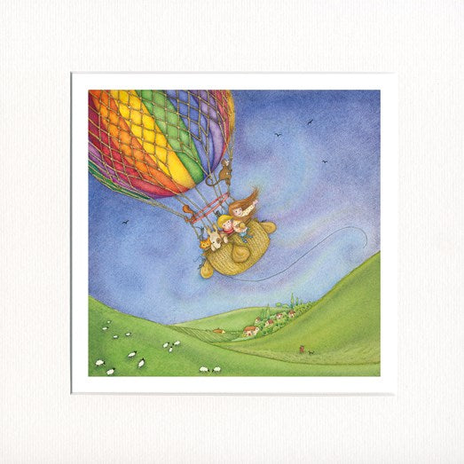 Flying With The Birds - Mounted Print
