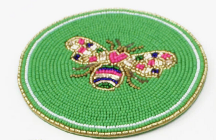 Bee Beaded Coasters