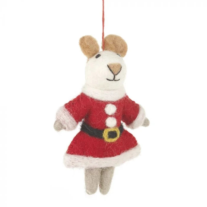 Mrs Santa Paws Hanging Decoration