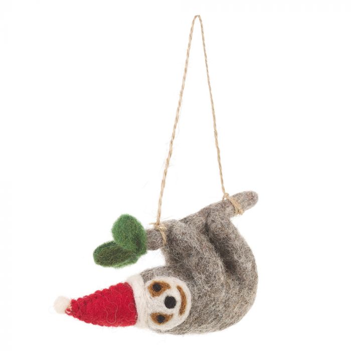 Sloth Tree Felt Hanging Decoration