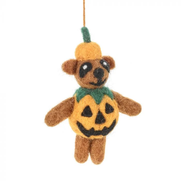 Patrick the Pumpkin Bear Hanging Decoration