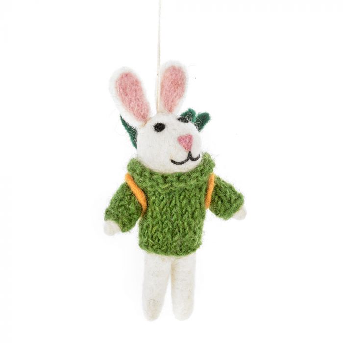 Ronnie the Rabbit Felt Hanging Decoration
