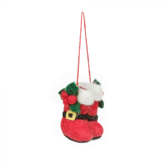Santa's Boots Hanging Decoration