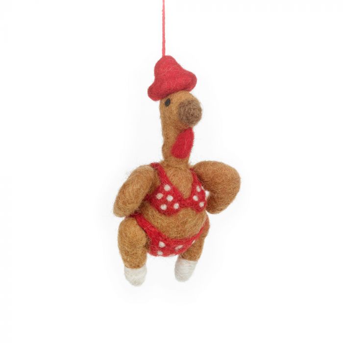 Sizzlin' Turkey Felt Hanging Decoration