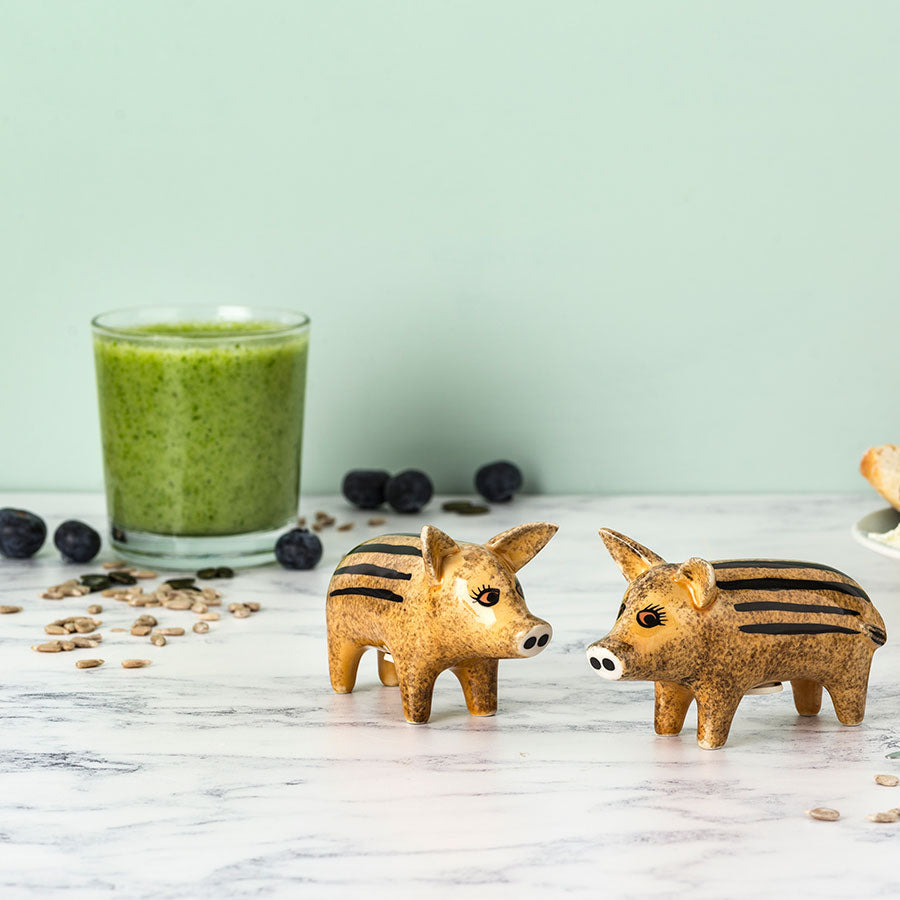 Wild Boar Piglet Salt & Pepper Shakers