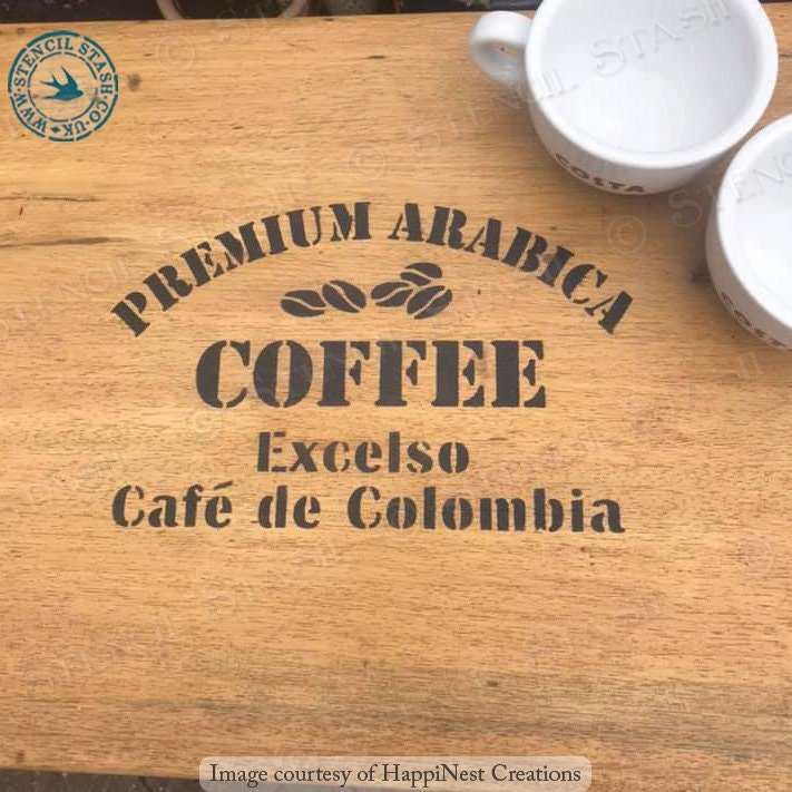 Grain Sack Coffee Stencil