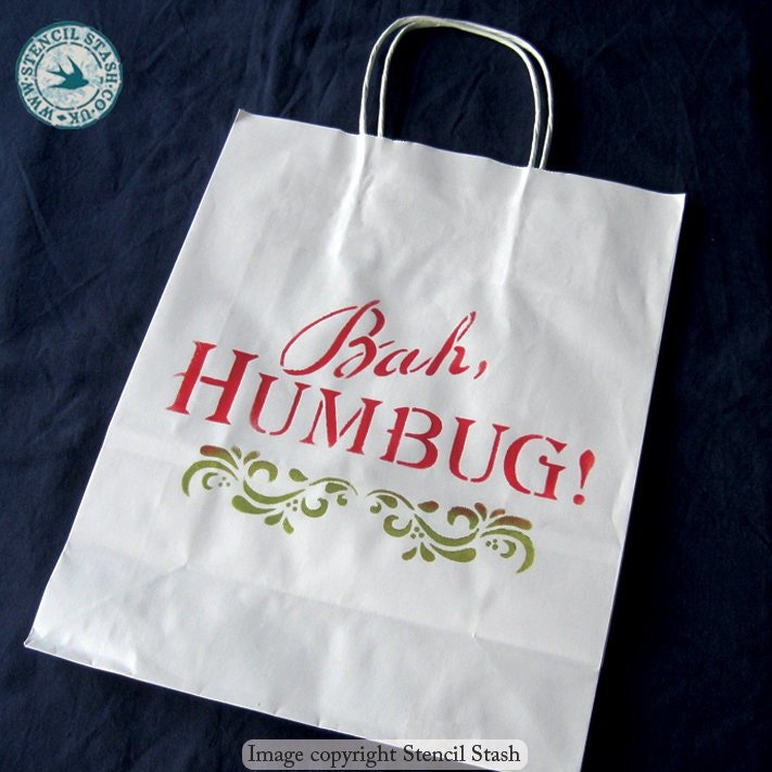 Bah Humbug! Stencil