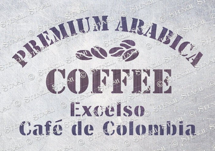 Grain Sack Coffee Stencil