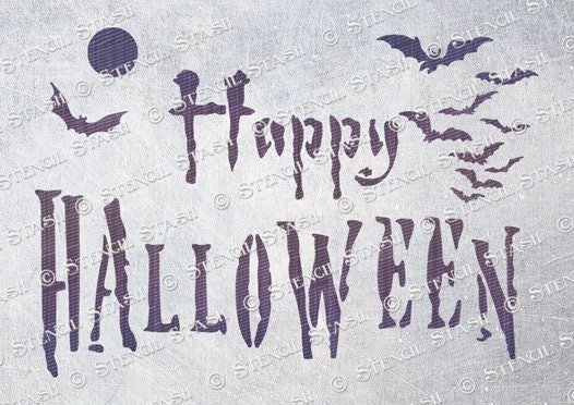 Happy Halloween Stencil
