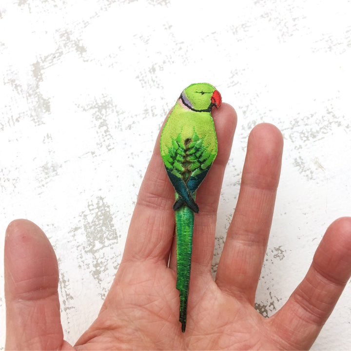 Parakeet Brooch