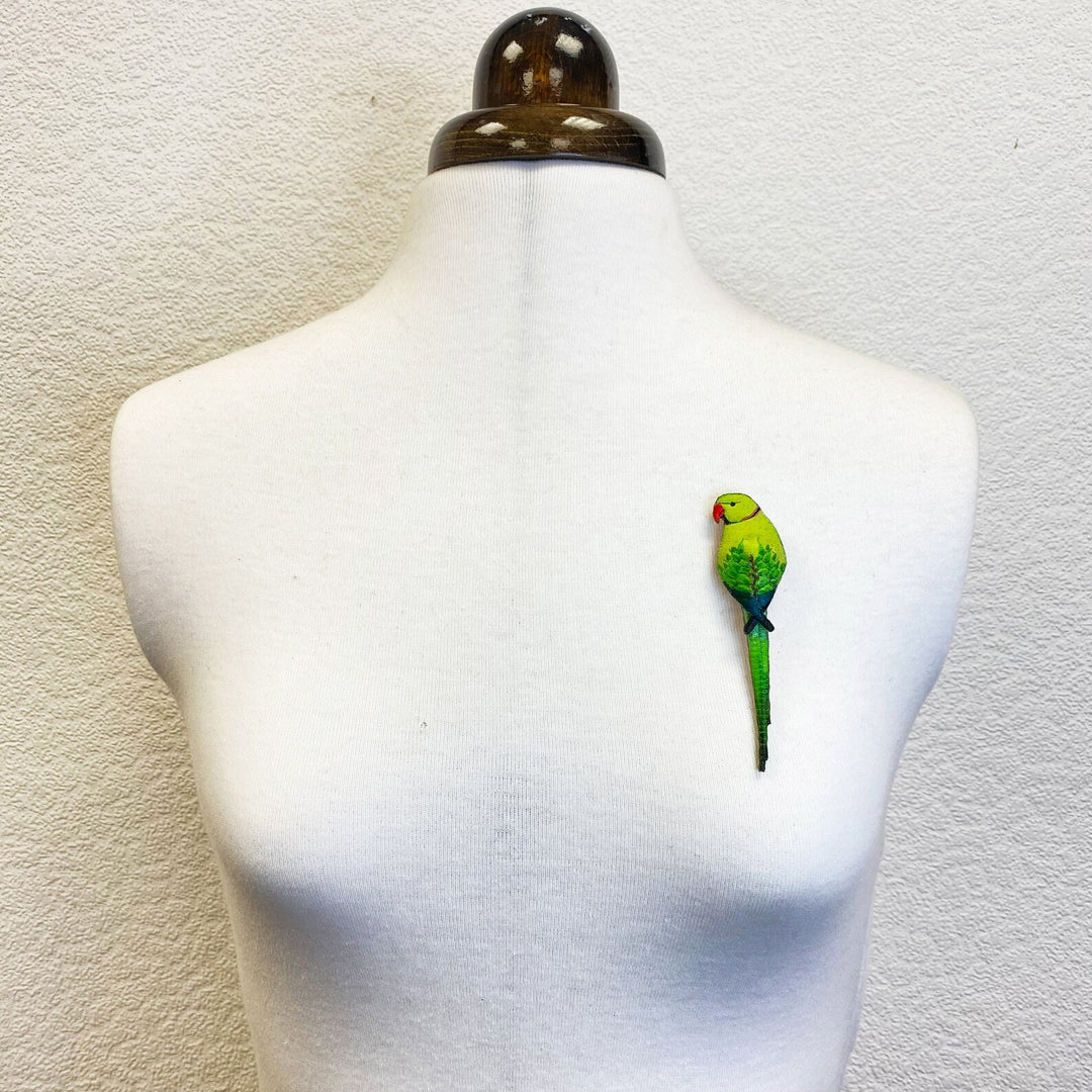 Parakeet Brooch