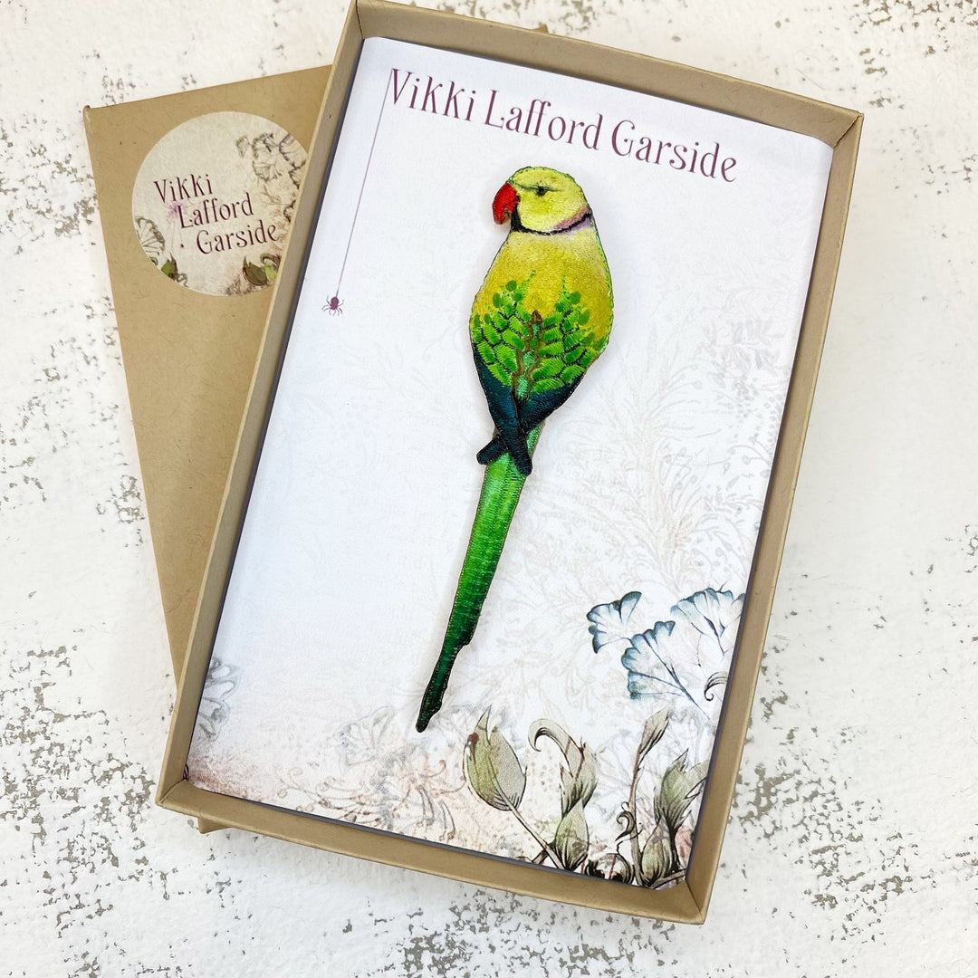 Parakeet Brooch