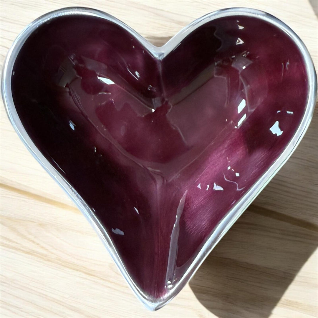 Heart Dish Small - Aubergine
