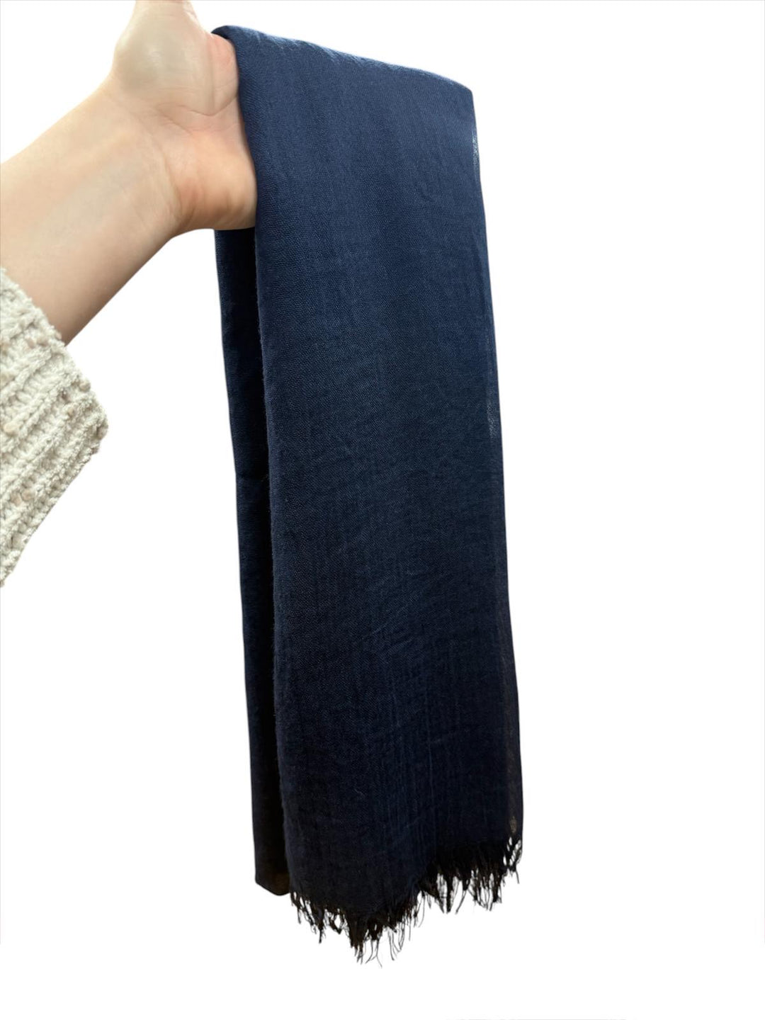 Summer Plain Modal Scarf - Navy