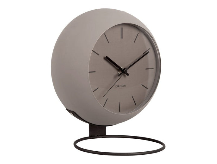 Nirvana Globe Table Clock -  Dark Warm Grey