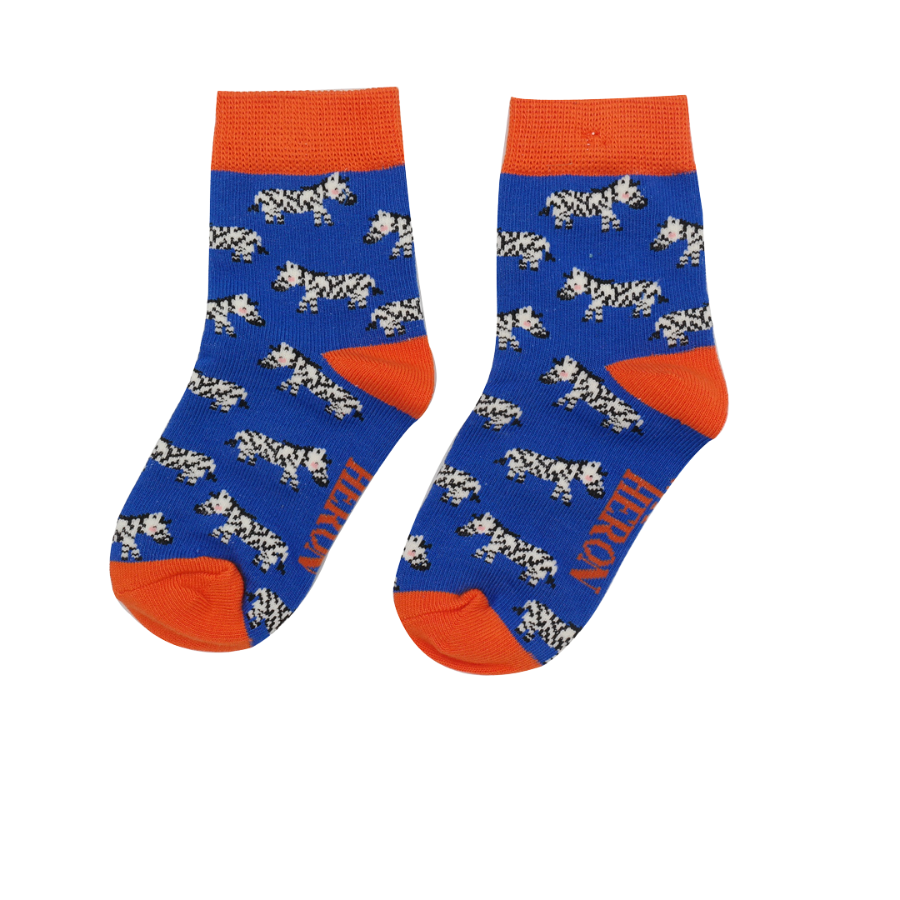 Children's Bamboo Socks  - Zebras