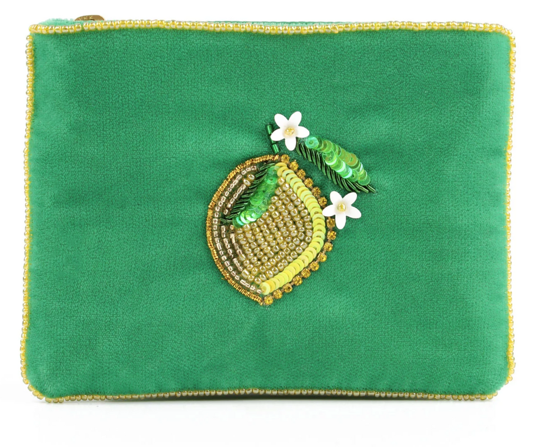 Lemon Beaded Purse