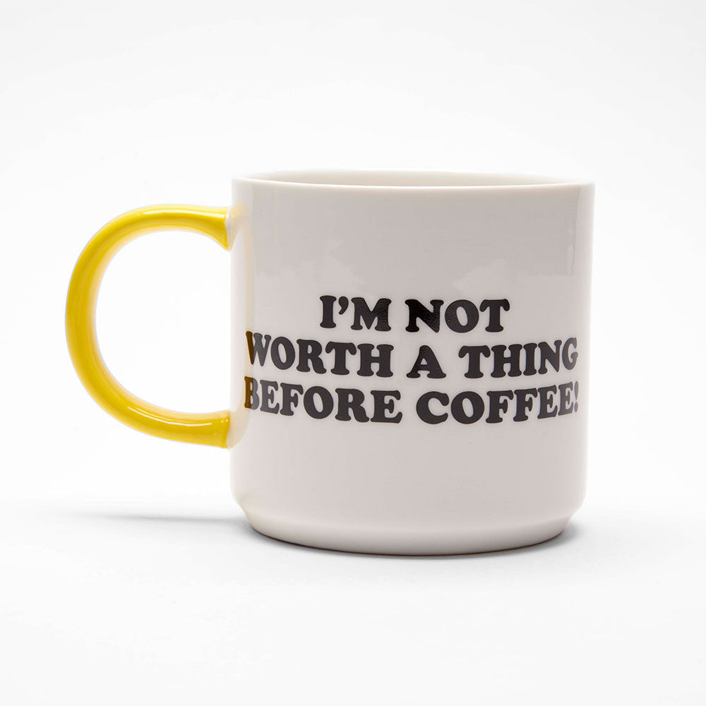 'Before Coffee' Snoopy Mug