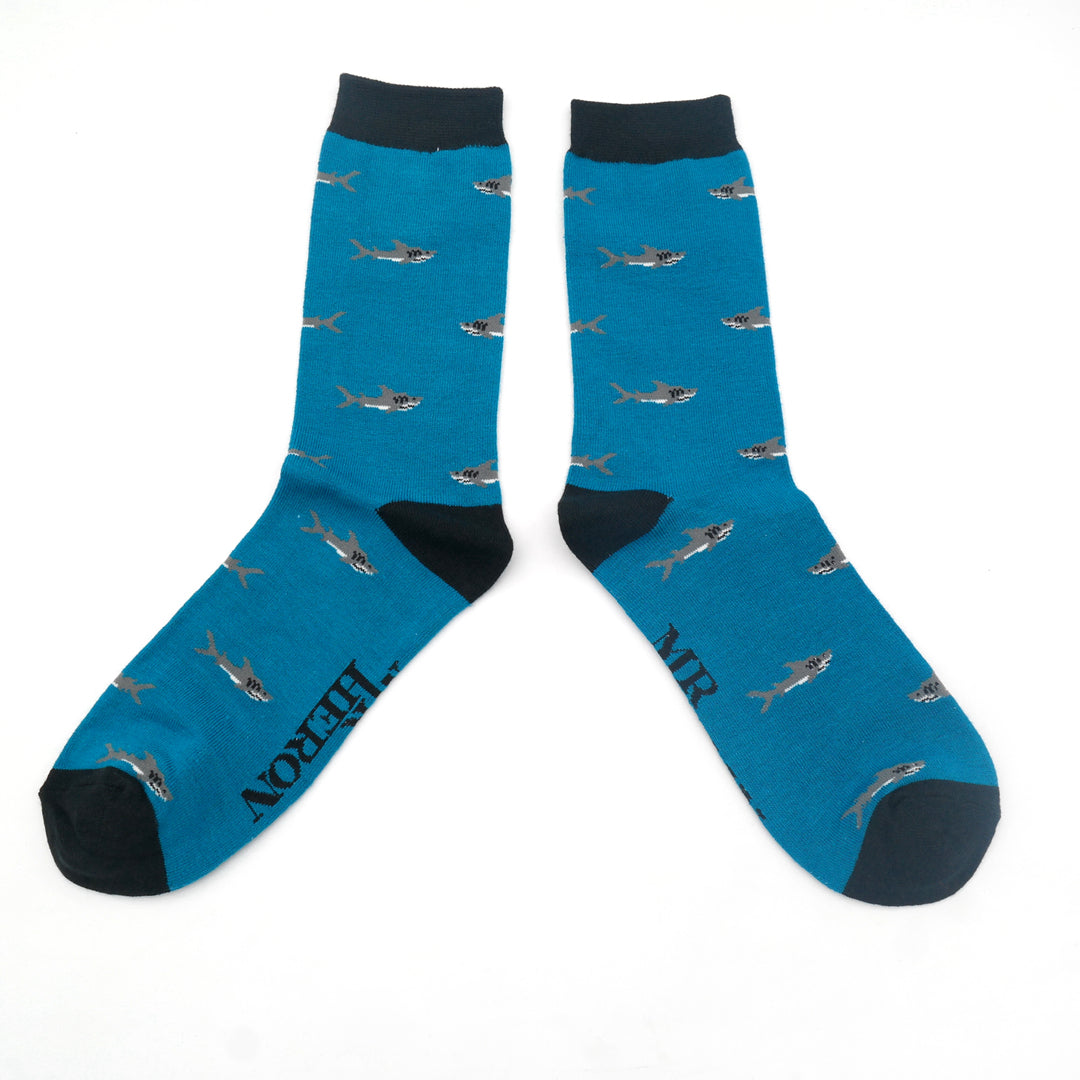 Men's Bamboo Socks - Little Sharks