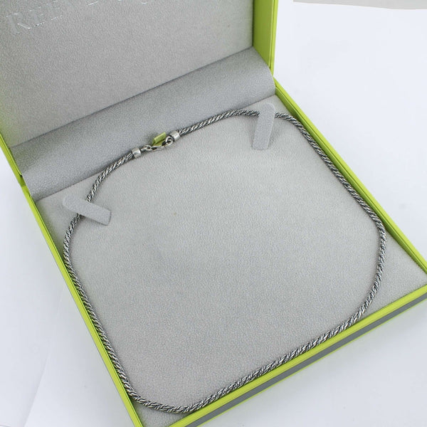 Men's Fox Tail Sterling Silver Necklace