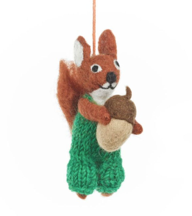 Nelly Nutkins Squirrel Hanging Decoration