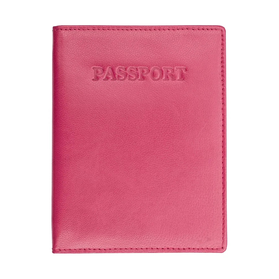 Passport Cover RFID Safe- Berry