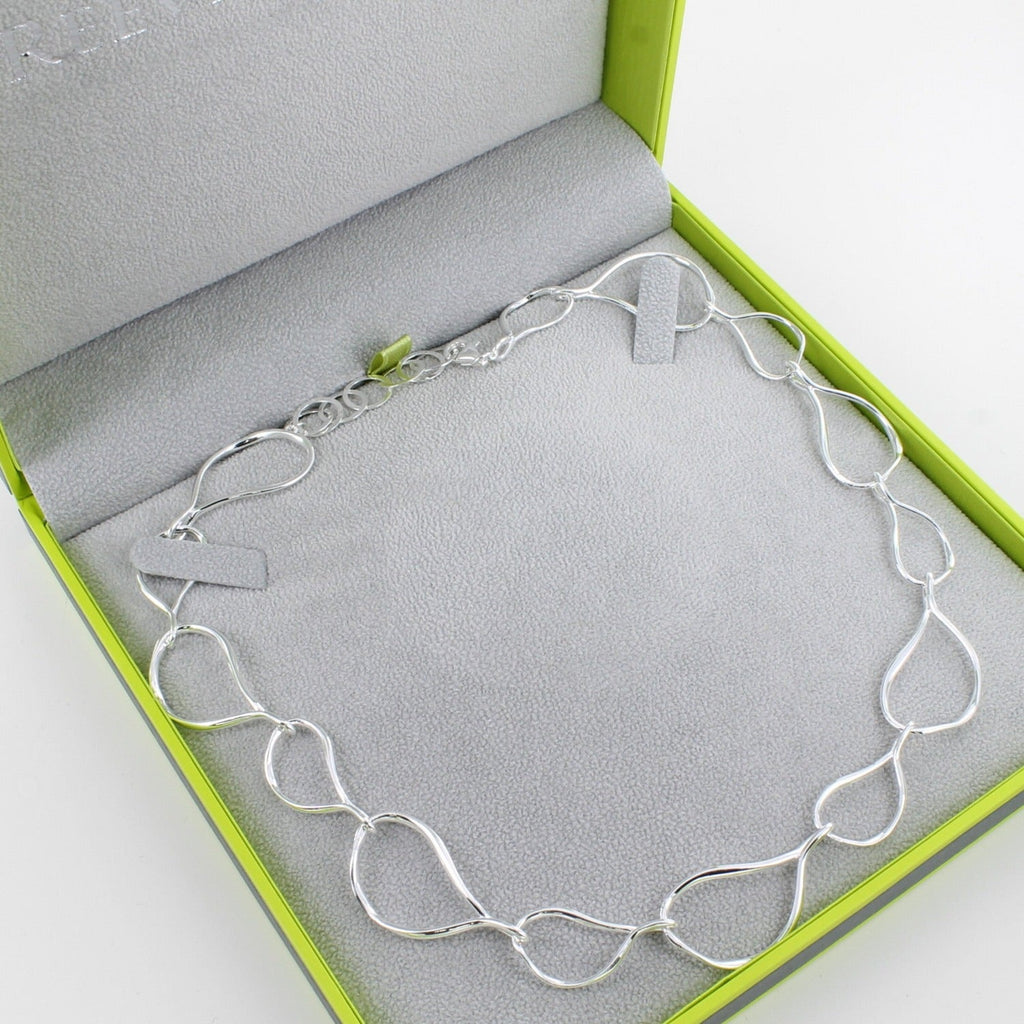 Pear Drop Sterling Silver Necklace