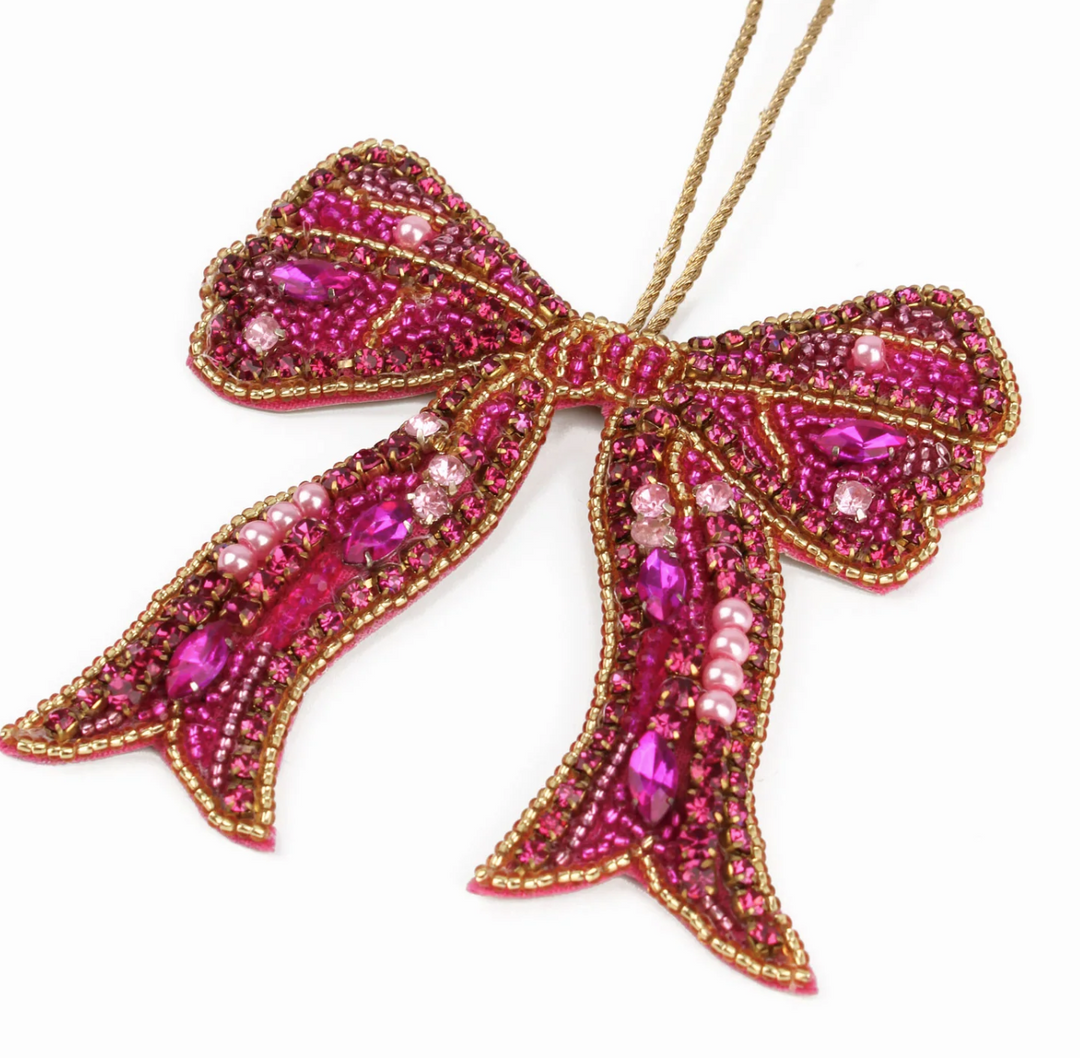 Bow Hanging Decoration - Pink