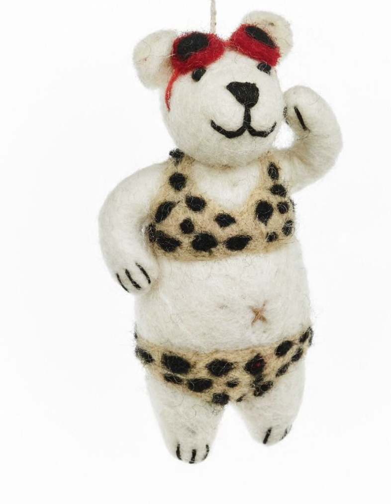 Diva Polar Bear Decoration