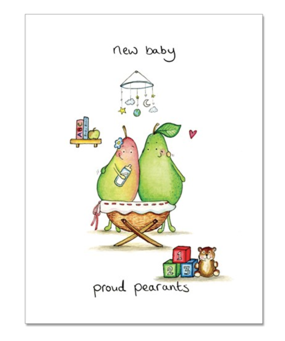 Proud Pearents Greetings Card