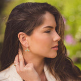 Queen Bee Sterling Silver And Gold Vermeil Drop Earrings