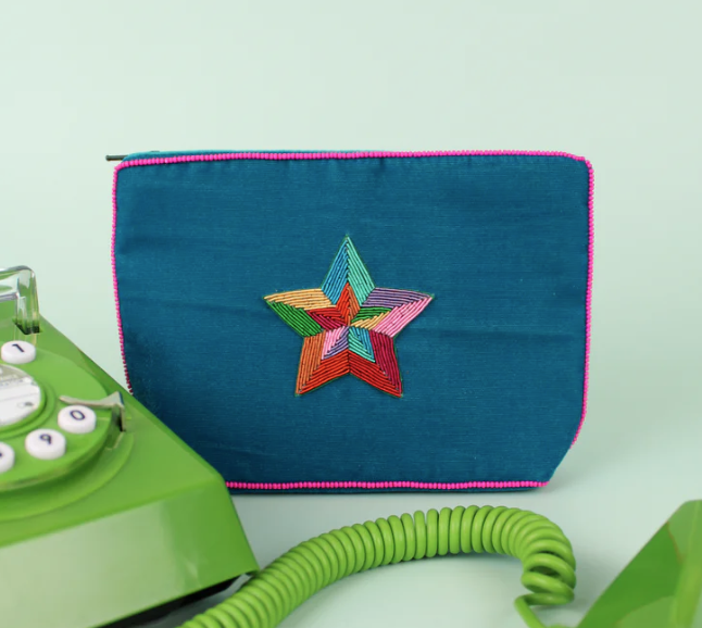 Rainbow Star Beaded Purse