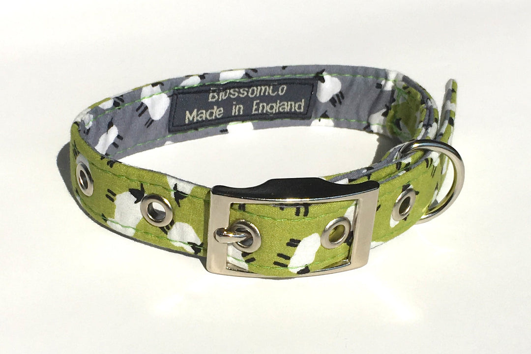 Sheep Fabric Dog Collar
